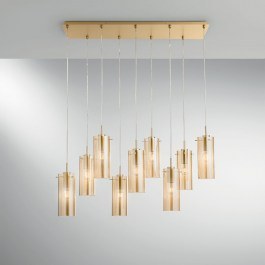 Φωτιστικό Οροφής - Ράγα I-Magic-S9-Oro E27 150x90x30cm Gold Luce Ambiente Design GOLD