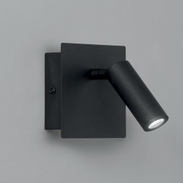Wall Light Led-Dickens-AP-NER Led 220lm 3000K 9x11cm Black Luce Ambiente Design BLACK
