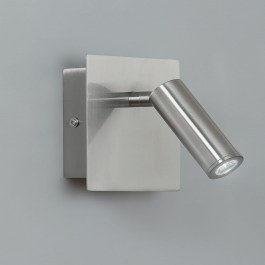 Wall Light Led-Dickens-AP-NIK Led 220lm 3000K 9x11cm Nickel Luce Ambiente Design NICKEL