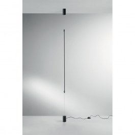 Φωτιστικό Δαπέδου Led-Gravity-PT-NER Led 1728lm 3000K/4000K/6500K 120x6x6 Black Luce Ambiente Design BLACK