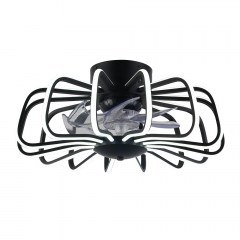 Ceiling Fan With Light LED-Grecale-B-INT 8470lm CCT 50x20,7cm Black Intec