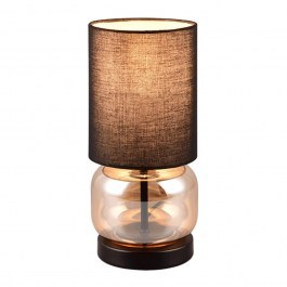 Table Lamp Elio 517800113 13x28cm 1xE27 40W Black-Amber Trio Lighting BLACK-AMBER