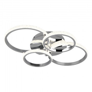 Φωτιστικό Οροφής - Πλαφονιέρα Cires R67364106 65x49x8cm 1xSMD 27W 3400lm 4000K Chrome-Clear RL Lighting
