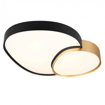Ceiling Lamp Rise 647519280 77x63x11cm 1xSMD 45W 5300lm Black-Gold Trio Lighting