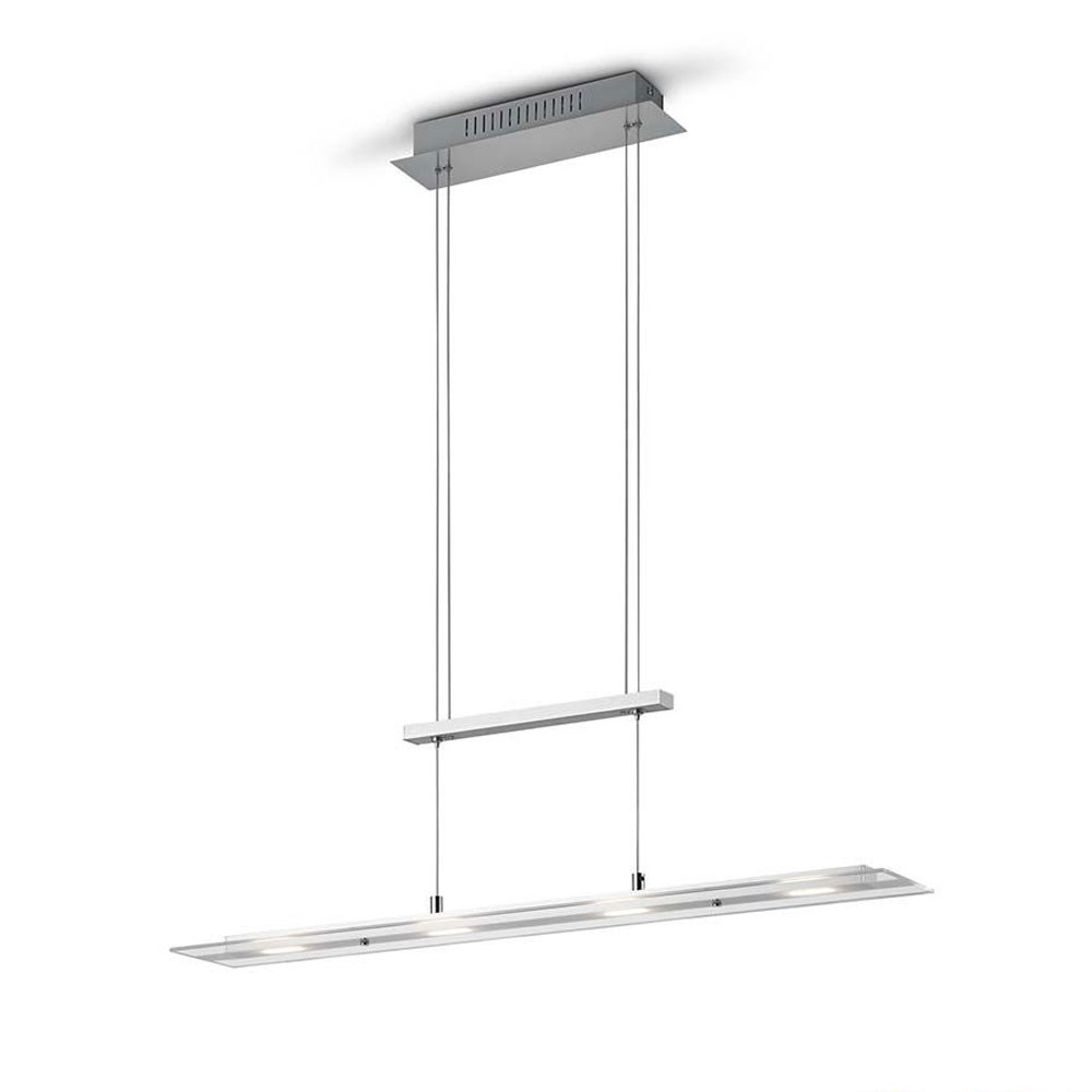 Φωτιστικό Οροφής - Ράγα Milos R32004107 4xSMD 4x550lm 3000K 170x80x12cm Nickel RL Lighting