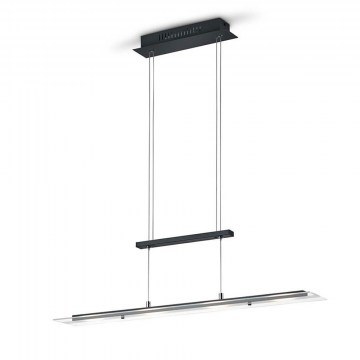 Φωτιστικό Οροφής - Ράγα Milos R32004132 4xSMD 4x550lm 3000K 170x80x12cm Black RL Lighting
