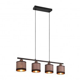 Ceiling Light - Rail Davos R31554041 4xE14 150x75x12cm Taupe-Black RL Lighting BLACK-TAUPE
