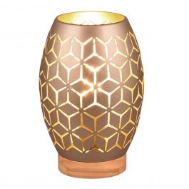 Επιτραπέζιο Φωτιστικό Bidar R51571065 E27 21x15cm Coffee RL Lighting COFFEE
