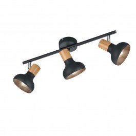 Ceiling Light - Spot Latika R81523032 3xE14 47x18x10cm Black RL Lighting BLACK