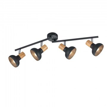 Ceiling Light - Spot Latika R81524032 4xE14 71x18x10cm Black RL Lighting