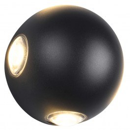 Φωτιστικό Τοίχου - Απλίκα Avisio 246760432 Φ10cm 4xLed 250lm 2W Black Trio Lighting BLACK