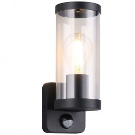 Wall Lamp - Sconce With Sensor Bonito R21599132 9x9x23cm 1xE27 28W Black RL Lighting BLACK