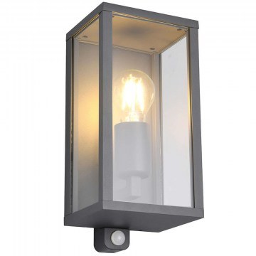 Wall Lamp - Sconce With Sensor Garonne 201869142 14x29cm 1xE27 60W Anthracite Trio Lighting