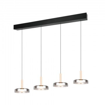 Ceiling Light - Rail Celeste 354910432 115x22x50/200cm 4xSMD 7,5W 750lm 3000K Black-Chrome  Trio Lighting