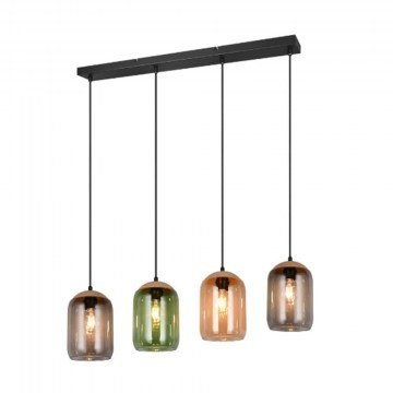 Ceiling Light - Rail Cork 364600417 90x15x150cm 4xE27 10W Multi Trio Lighting
