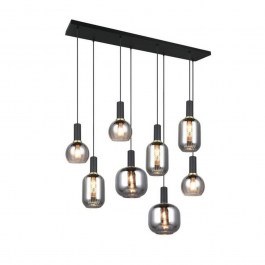 Ceiling Light - Rail Diva 319800832 120x32x150cm 8xE27 10W Chrome-Black Trio Lighting BLACK-CHROME