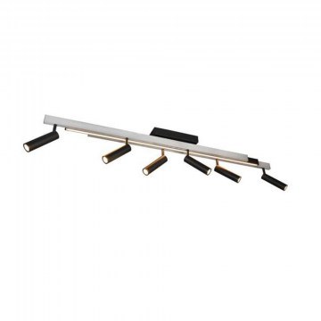 Ceiling Light - Spot Zeno 648310705 180x8x23cm Silver-Black Trio Lighting