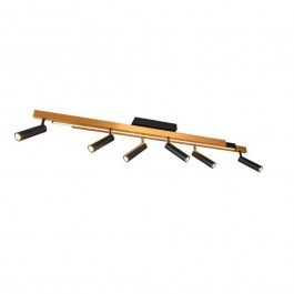 Ceiling Light - Spot Zeno 648310780 180x8x23cm Black-Gold Trio Lighting BLACK-GOLD