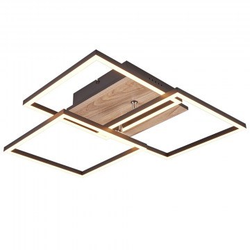 Ceiling & Wall Lamp Mobile R62883135 Led 27W 6000K 39x42x10cm Walnut-Black RL Lighting