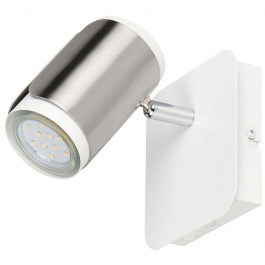 Φωτιστικό Τοίχου - Απλίκα Gillan 814570107 12x16,5x12cm 1xGU10 10W Nickel-White Trio Lighting NICKEL-WHITE