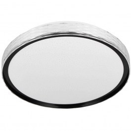 Ceiling Lamp With Remote Control Varda R64811102 D39x6cm 1xDim Led 2500lm 24W Black RL Lighting BLACK