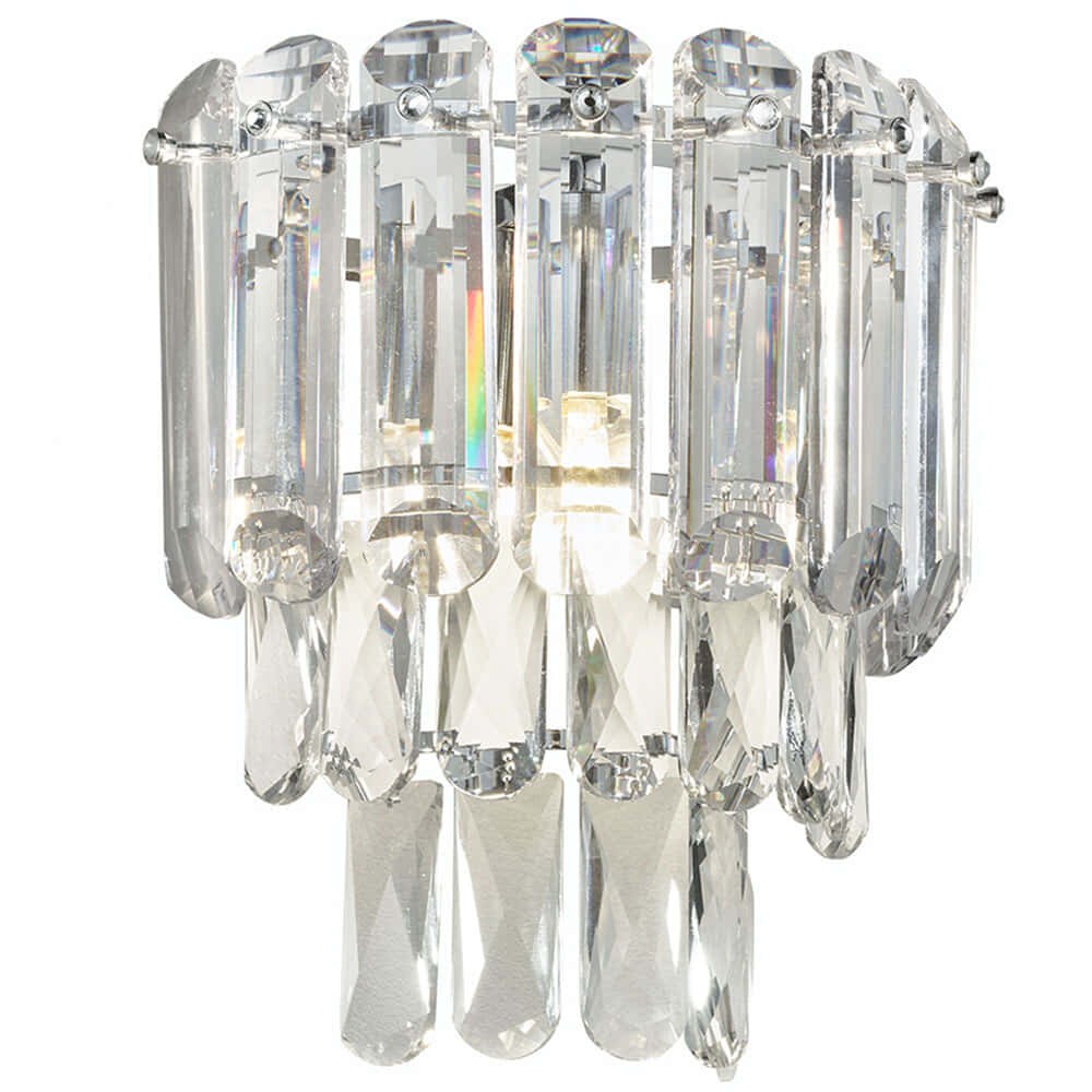 Φωτιστικό Τοίχου - Απλίκα Malizia 267600106 25x16x27cm 1xE14 40W Chrome-Clear Trio Lighting