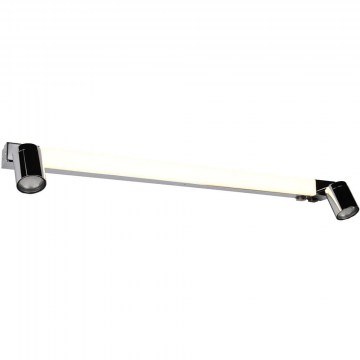 Φωτιστικό Τοίχου - Απλίκα Enrico 281479306 90x6x18cm 2xGU10 5W 1xDim Led 1200lm 9W Chrome Trio Lighting