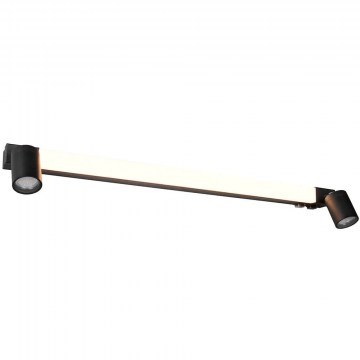 Φωτιστικό Τοίχου - Απλίκα Enrico 281479332 90x6x18cm 2xGU10 5W 1xDim Led 1200lm 9W Black Trio Lighting