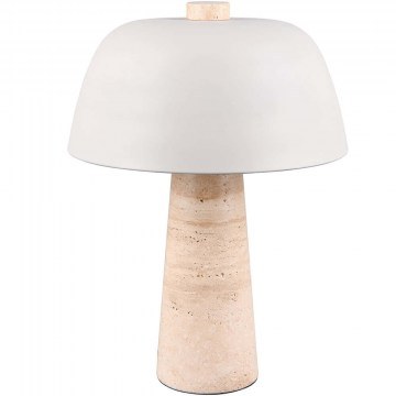 Table Lamp Timba 567800276 D29x41cm 2xE27 10W Travertine Beige-Grey Trio Lighting