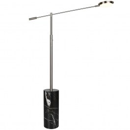 Φωτιστικό Δαπέδου Fiore 454610107 64x15x153cm 1xDim Led 1200lm 10W Marble Black-Nickel Trio Lighting BLACK-NICKEL