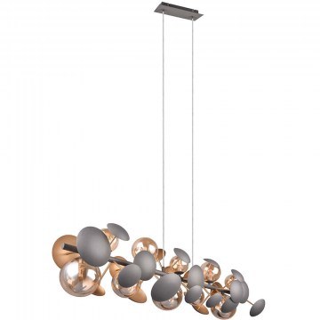 Ceiling Lamp - Rail Bubble 317401042 100x22x150cm 10xG9 10W Anthracite Trio Lighting