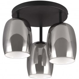 Ceiling Lamp Barret 617500354 D38x31cm 3xE14 10W Black-Smoke Trio Lighting BLACK-SMOKE