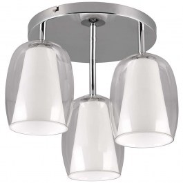 Ceiling Lamp Barret 617500306 D38x31cm 3xE14 10W Chrome-White Trio Lighting WHITE-CHROME