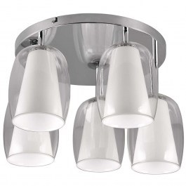 Ceiling Lamp Barret 617500506 D48x31cm 5xE14 10W Chrome-White Trio Lighting WHITE-CHROME