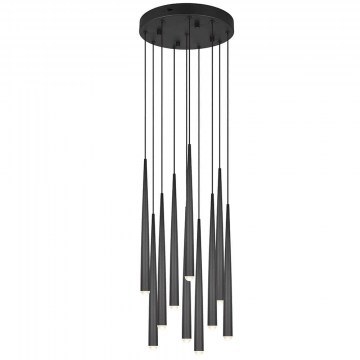 Pendant Lamp Cala 354831032 D30x50cm 10xDim Led 450lm 3,8W Black Trio Lighting