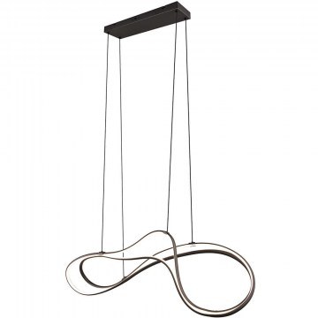 Pendant Lamp Nala 344310132 113x24x150cm 1xDim Led 6800lm 57W Black Trio Lighting