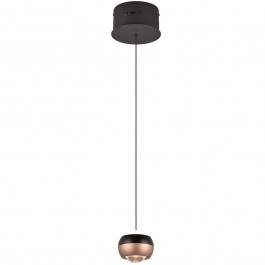 Pendant Lamp Orbit 344410132 D15,5x200cm 1xDim Led 960lm 8W Black-Coffee Trio Lighting COFFEE-BLACK