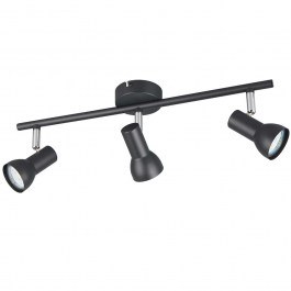Φωτιστικό Οροφής - Σποτ Cantar R81793032 45,5x8x15,5cm 3xGU10 5W Black RL Lighting BLACK