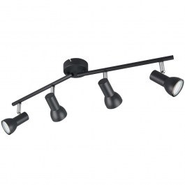 Φωτιστικό Οροφής - Σποτ Cantar R81794032 60,5x8x15,5cm 4xGU10 5W Black RL Lighting BLACK