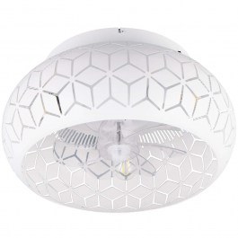 Ανεμιστήρας Οροφής Bidar R61574031 Με Φως Και Τηλεχειριστήριο Φ50x22cm 3xE27 15W White RL Lighting WHITE