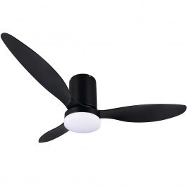 Ceiling Fan Göteborg R64202132 With Led Light And Remote Control D132x31cm Dim Led 2500lm 20W Black RL Lighting BLACK