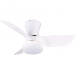 Ceiling Fan Randers R64412131 With Led Light And Remote Control D76x26cm Dim Led 2500lm 20W White RL Lighting WHITE