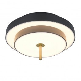 Ceiling Light Keaton 640210180 Led 34,5W 2400lm 2300+3000+4000K 40x20cm Black-Gold Trio Lighting BLACK-GOLD