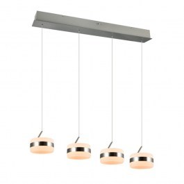 Pendant Light Dios 331410407 Led 4xSMD 8W 4x800lm 2300+3000+4000K 85x150cm Nickel Trio Lighting NICKEL