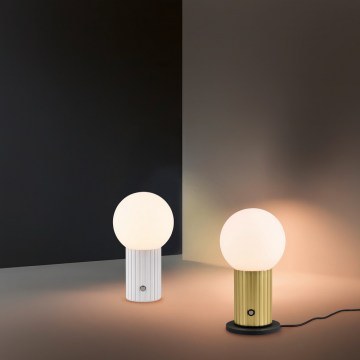 Table Lamp Rechargeable Tauris 543510108 2W 250lm 3000/4500/6000K 12x21,2cm Brass Trio Lighting