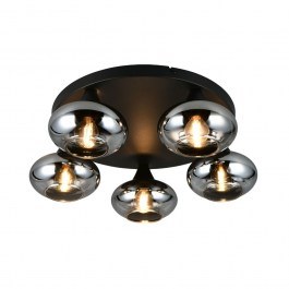 Ceiling Light Divina R66645054 5xE14 10W 49x15cm Smoke RL Lighting SMOKE