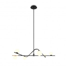 Pendant Light - Rail Flaming 368900680 6xG9 max 10W 120x195cm Black-Gold Trio Lighting BLACK-GOLD