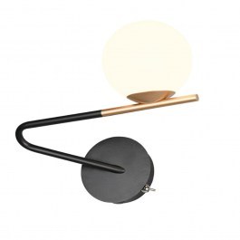 Φωτιστικό Τοίχου Flaming 268970180 G9 13x21,5cm Black-Gold Trio Lighting BLACK-GOLD