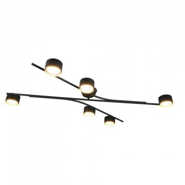 Ceiling Light Coda 669000680 6xGX53 max 10W 113,5x11cm Black Trio Lighting