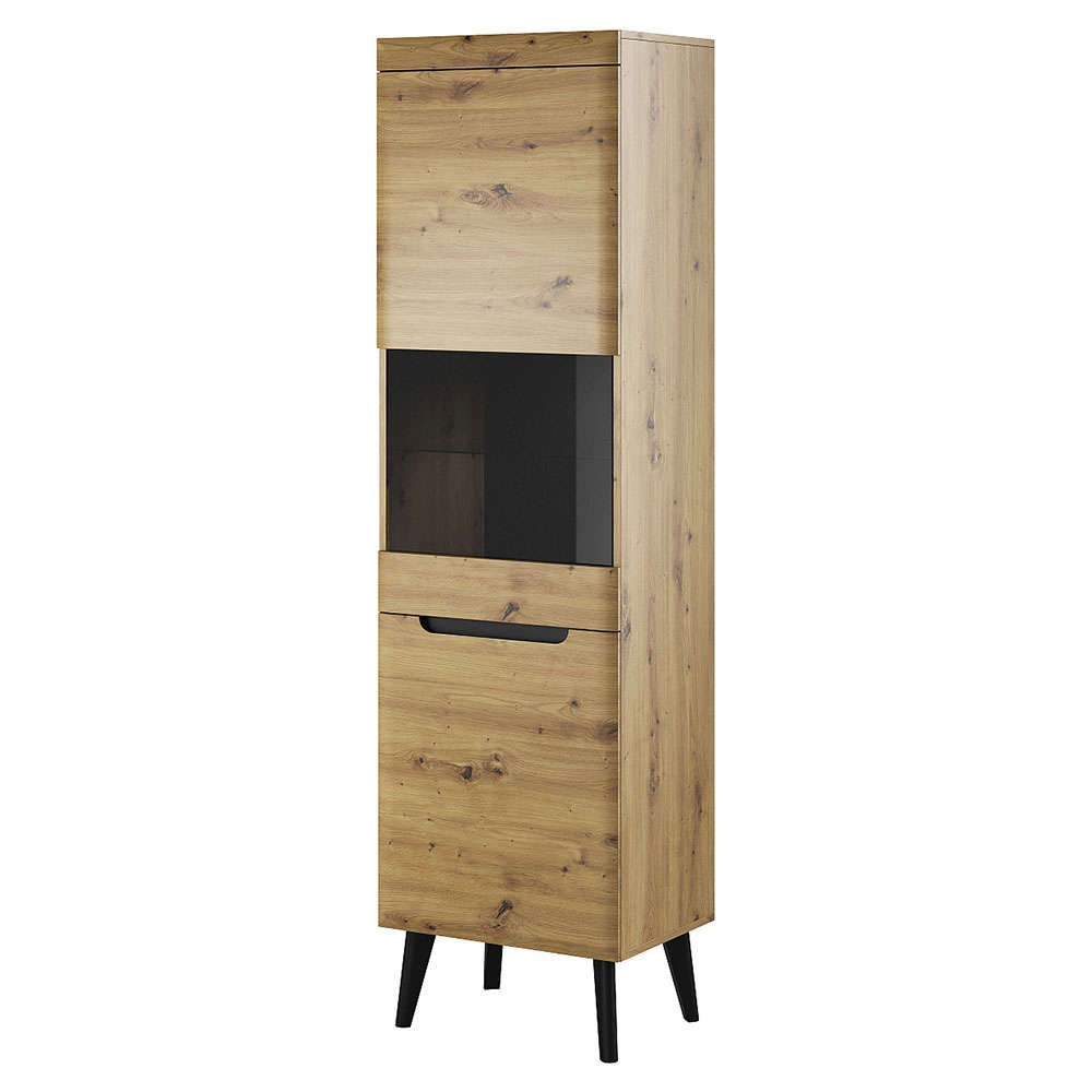 Βιτρίνα 17104-NR-T-ART Artisan+Μαύρο 53x197x40cm